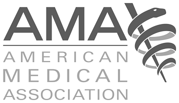 Logo for American Medical Association. Dr Devictor facial plastic surgeon in Scottsdaleis affiliated