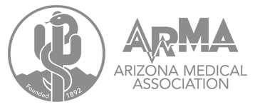 Logo for Arizona Medical Association. Facial plastic surgeon Scottsdale is affiliated.