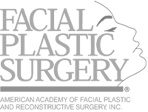 Logo for American Academy of Facial plastic and reconstructive surgery. Facial plastic surgeon in scottsdale is a part of